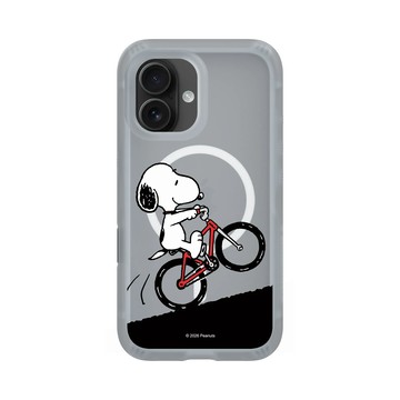 iPhone 16 AirX 流變灰 - 史努比 Snoopy - 騎腳踏車