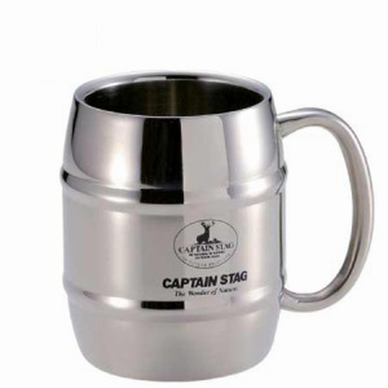 キャプテンスタッグ Captainstag ビーフリー ダブルステン樽型マグカップ240ml M 1242 キャンプ アウトドア コップ ドリンク 通販 Lineポイント最大1 0 Get Lineショッピング