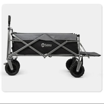 折疊推車戶外野營小拉車野餐露營營地釣魚折疊便攜拉貨購物手推車四輪拖車 雙11全館免運