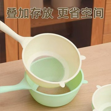【免運】多功能淘米神器家庭一勺多用瀝水淘米勺家用濾網豆漿超細隔渣批發ROL