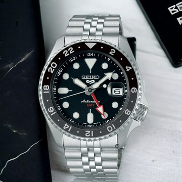SEIKO 精工 5 Sports 系列 GMT兩地時間機械錶-(4R34-00A0D/SSK001K1)