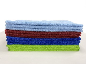 CLEAN 【克林】日本家政抹布3條/包 超值5包組 (深藍/蘋果綠/淺藍/酒紅四色可選)