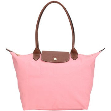 LONGCHAMP Le pliage 原創系列 長提把摺疊水餃包(L/棉花糖粉)