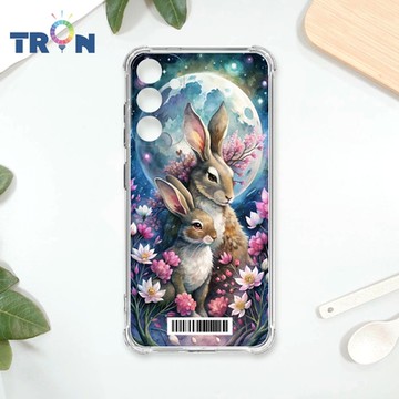 TRON 三星 A34 月球上的兔子 四角防摔載具殼 軟殼 手機殼