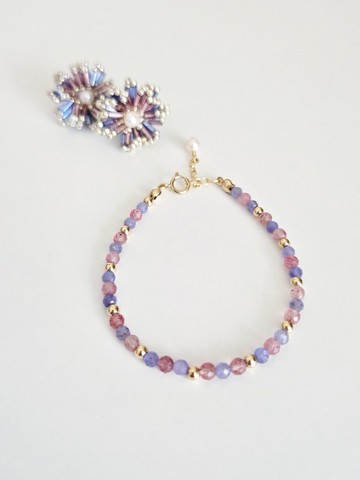 魔幻粉紫花火手鍊