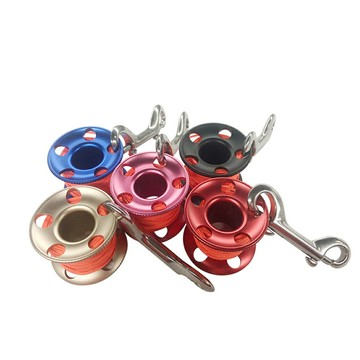 潛水線輪套裝 超小鋁合金潛水線輪線軸 潛水15m專用線輪