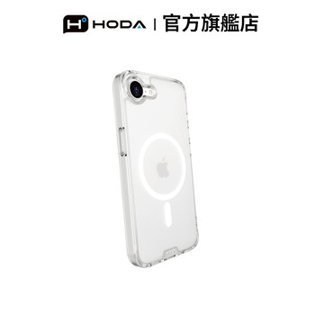 HODA iPhone 16e MagSafe 晶石玻璃軍規防摔保護殼