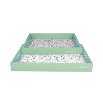 丹麥GreenGate Karolina white 木托盤 2入