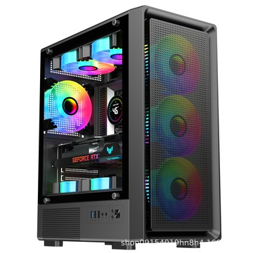 高效散熱 工業風扇 小型軸流風機 控制箱/機殼散熱九尾狐T10組裝電腦機箱臺式機matx主板240水冷玻璃側透diy外殼atx