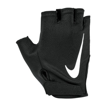 【NIKE耐吉】女用健身重訓舉重半指手套-黑色(N1012314091 / HQ4710091) 防滑止汗透氣孔洞 單車自行車健力適用 重量訓練 W GYM ESSENTIAL 2.0 情人節禮物