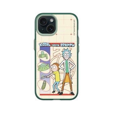 iPhone 15 Clear 憂墨綠 - 瑞克和莫蒂 Rick and Morty - 瑞克和莫蒂-最堅強的船員
