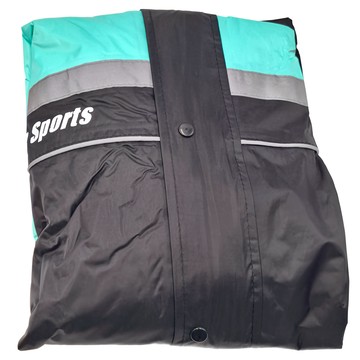 MotoC M203加強安全反光運動風雨衣 湖綠 3XL  1入