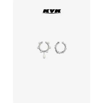 【周冬雨同款】KVKFASHIONSHOW秀款系列組合耳掛輕奢設計無耳洞女