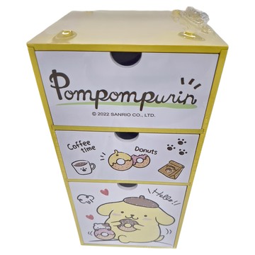 SANRIO 三麗鷗 布丁狗甜點直式三抽盒 33 x 16.5 x 16.5cm  SPN1028  1個