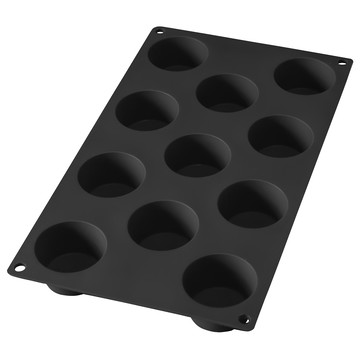 LeKue 瑪芬烤盤 11格 黑色 矽膠材質 不沾易清洗 耐熱耐冷  1個