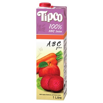 Tipco 100%ABC綜合果蔬汁 2瓶 NFC非濃縮還原 健康美味  1L