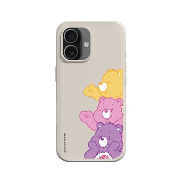 iPhone 17 SolidX 貝殼灰 - Care Bears - 疊疊樂