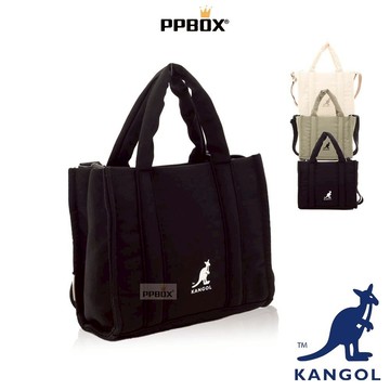 KANGOL 袋鼠 鬆厚吐司包 限定款【65228709】時尚 包包 側背包 手提包 尼龍包 白色小包 日韓穿搭