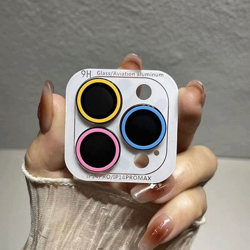 多巴胺彩色夜光鏡頭膜iPhone16promax蘋果15pro獨立14plus攝像膜13彩膜12女11鏡頭保護貼