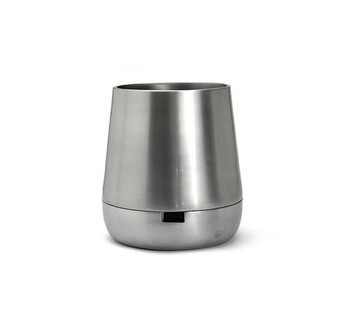 Karin Alx Pot w/saucer Plain光面鋁製花器(兩色)