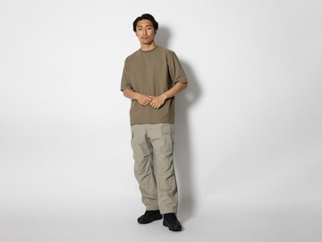 CO/PE/NY混紡圓領套衫 卡其色