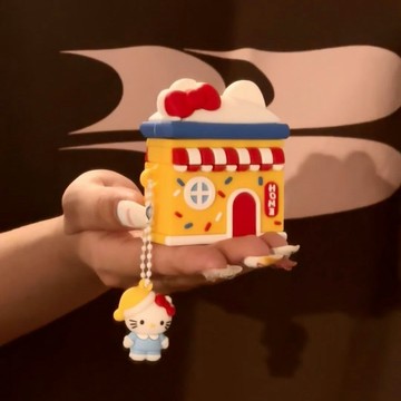 耳機保護殼🎀 ins創意房屋kt貓蘋果airpods4藍牙耳機保護套1/2代防摔軟殼pro3代