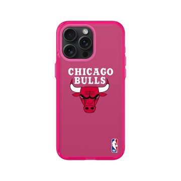 iPhone 15 Pro Max Clear 粉漾桃 - NBA - Logo-芝加哥公牛 Chicago Bulls - Light