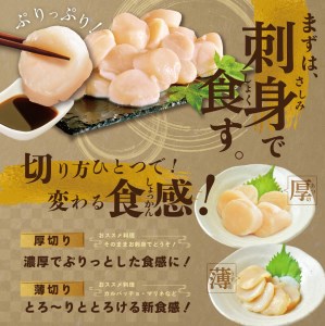  北海道 野付産 漁協直送 冷凍ホタテ 貝柱大粒ホタテ500ｇ be018-0055-100-10（ ほたて ホタテ 帆立 貝柱 玉冷 北海道 野付 別海町 人気 ふるさと納税 ）