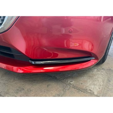 歐力斯~馬自達 MAZDA 19-23年 MAZDA6 馬6 前霧燈飾條 前保險桿飾條 保桿飾條 前飾條 碳纖維紋 亮黑