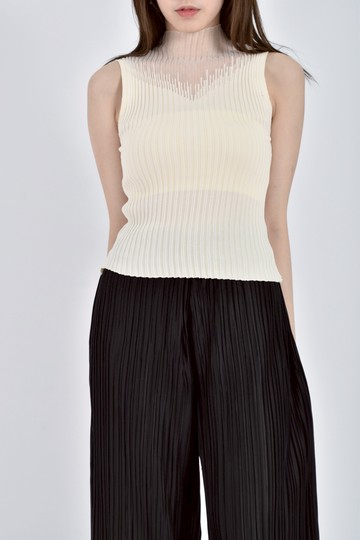 加購優惠(S) 【尚樺私服】質感針織無袖杏色上衣