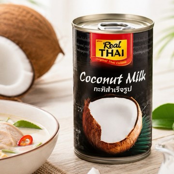 「現貨免運」泰國🇹🇭 Real THAI 頂級椰漿165m  用於泰式咖哩、湯品、甜點（如芒果糯米飯）以增添椰香層次