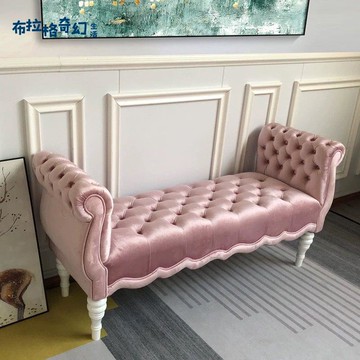 【臺灣公司 可打統編】免運 床尾凳 長條凳 沙發凳 輕奢簡約布藝床尾凳臥室床邊凳床榻設計師服裝店樣板間換鞋凳 可開發票 全館五折 工廠現貨直銷 新品特價 b10044