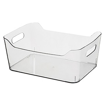 isona 愛收納 手提收納盒/雜物收納盒  1個  透明色  L(29.5 x 21 x 12.5cm)