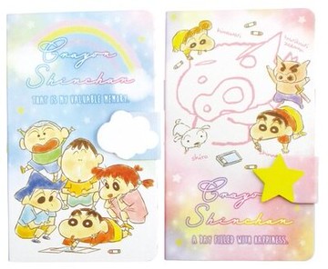 大賀屋 日貨 蠟筆小新 便條紙 便條 信紙 紙條 記事 MEMO紙 便利貼 野原新之助 文具 正版 J00019755