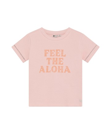 ALOHA粉色短袖上衣92cm