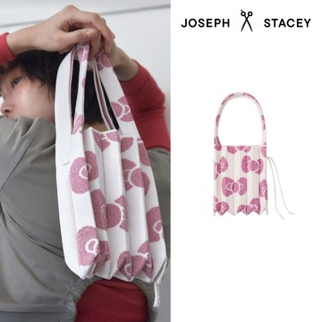 【官方直營】JOSEPH AND STACEY三麗鷗聯名LEOPARD針織百褶包-小-奶油白