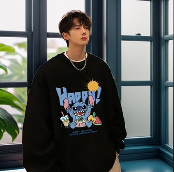 ＃刷絨 在南半球度假的史迪奇加絨純棉大學TEE