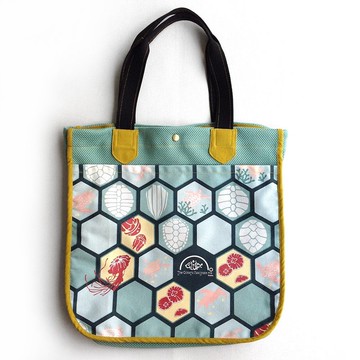 設計款ST126 - 【海廢回收紗】海龜印花手提袋