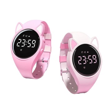 yogmedi 兒童運動手錶 卡路里運動計步 防水 震動鬧鐘電子錶 夜光 女孩手錶 女性手錶 韓版手