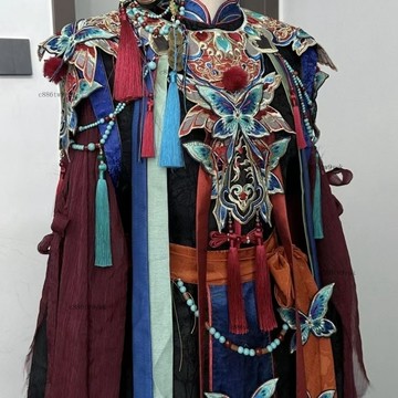 # c886t 山澤漢服儺戲刺繡戲曲風漢元素新款明製僊氣套裝天內髮貨 漢服女 馬麵裙 漢服 新中式服飾 套裝 古風衣服