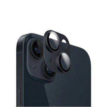 iPhone 鏡頭/按鍵貼 【穿山盾】iPhone 15 Plus 原色金屬鏡頭保護貼 黑色