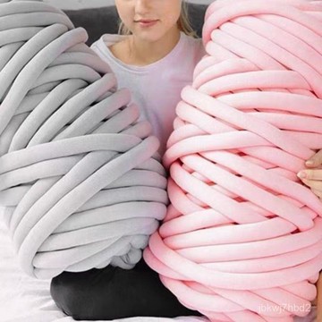 臺灣🚍8H出🉑超粗冰島毛綫灌芯棉手工掛毯商場婚慶幼兒園裝飾瀑布掛毯編織diy