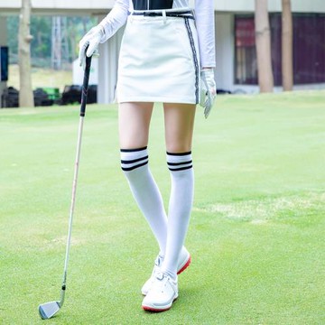 T252高爾夫裙子半身裙A字包臀GOLF短裙防走光速干運動女裙白色新