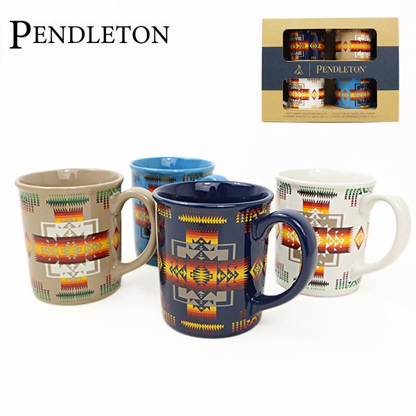 PENDLETON ペンドルトン CHIEF JOSEPH Ceramic Mugs XC880 マグカップ 4点セット コップ アウトドア キャンプ コーヒー 食器 キッチン 用品