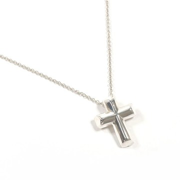 【日本直送 中古美品】蒂芙尼 TIFFANY&Co. 項鍊 燦爛心形十字 畢卡索系列 銀 925 古董飾品