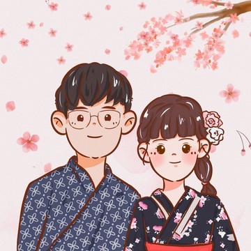 【客製似顏繪】人像 寵物 家庭 全家幅 ⋯PG可愛風⋯