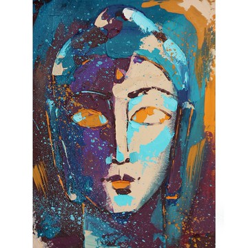 佛像绘画 佛教 原创艺术 印度艺术品 冥想壁画 禅宗装饰