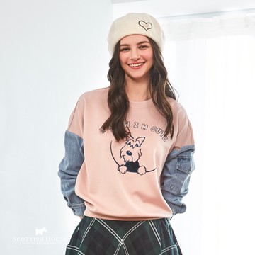 【Scottish House】牛仔袖 空氣棉 長袖T恤 (CFT21273)