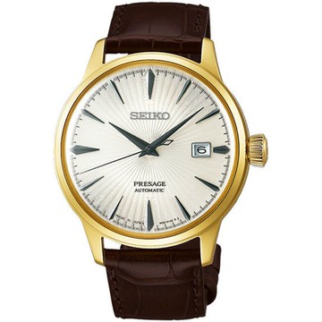 seiko SK037 精工錶 Presage 4R35-01T0G(SRPB44J1) 紳士經典機械腕錶/白面 皮帶 41mm｜樂天全館特惠中★指定刷卡回饋10%
