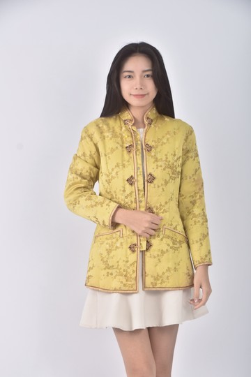 (S) 幸福中式黃色外套